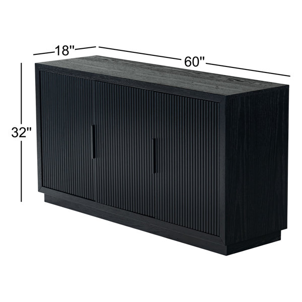 Joss & Main Carmelita 3 Door Reeded Sideboard & Reviews | Wayfair